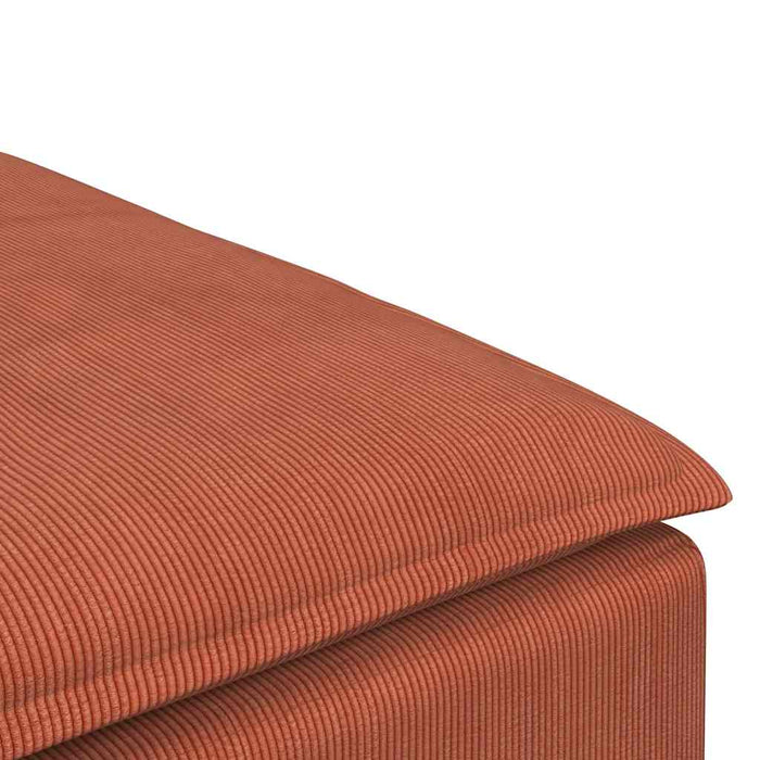 Modul taburet modular pentru canapea, roșu, portocaliu, 100x100x48 cm WALTI