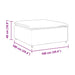 Modul taburet modular pentru canapea, bej, 100x100x48 cm - WALTI WALTI