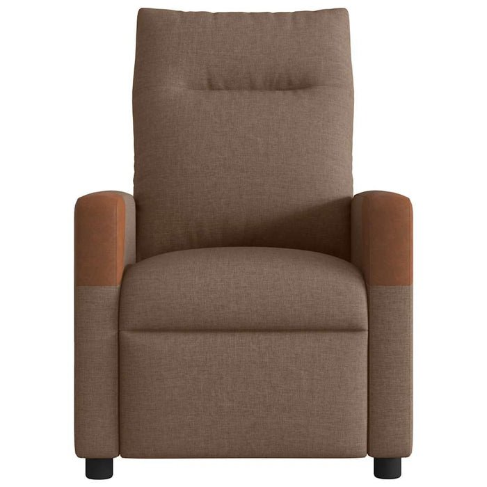 Fotoliu de masaj rabatabil, maro, material textil - WALTI WALTI