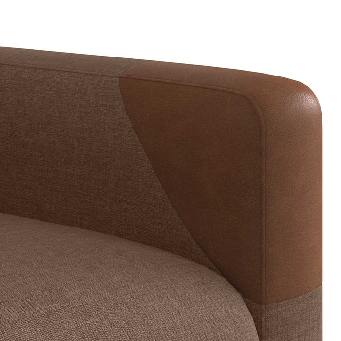 Fotoliu de masaj rabatabil, maro, material textil - WALTI WALTI