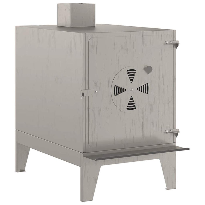 Sobă de camping 35x50x60 cm Oțel Corten WALTI