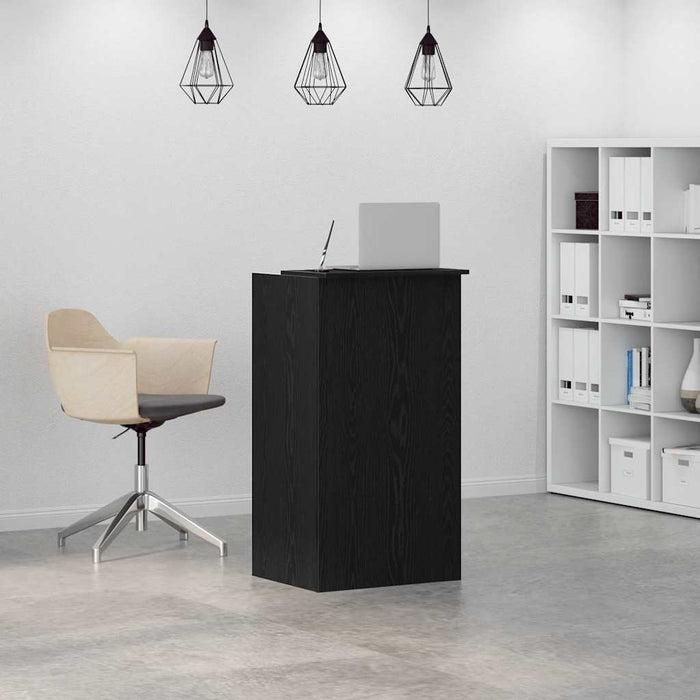 Birou de recepție negru 55x50x103,5 cm Lemn prelucrat - WALTI WALTI