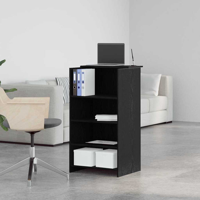 Birou de recepție negru 55x50x103,5 cm Lemn prelucrat - WALTI WALTI