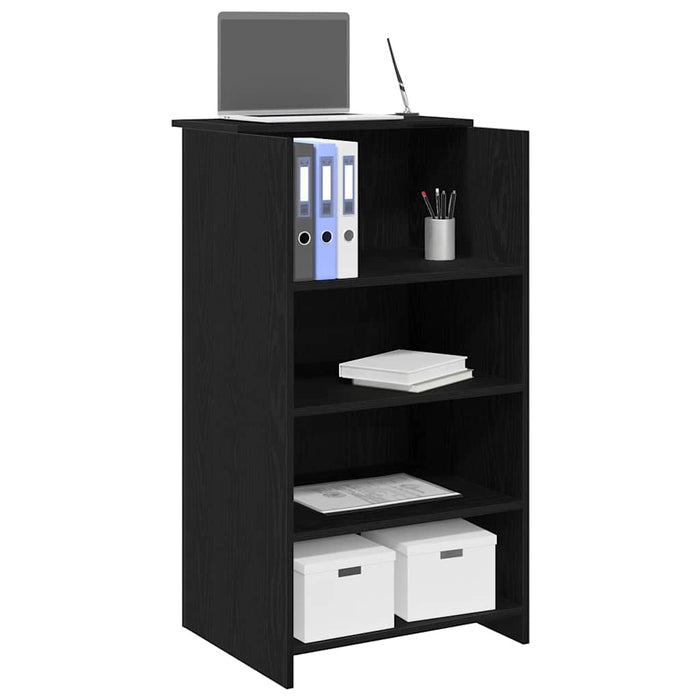 Birou de recepție negru 55x50x103,5 cm Lemn prelucrat - WALTI WALTI