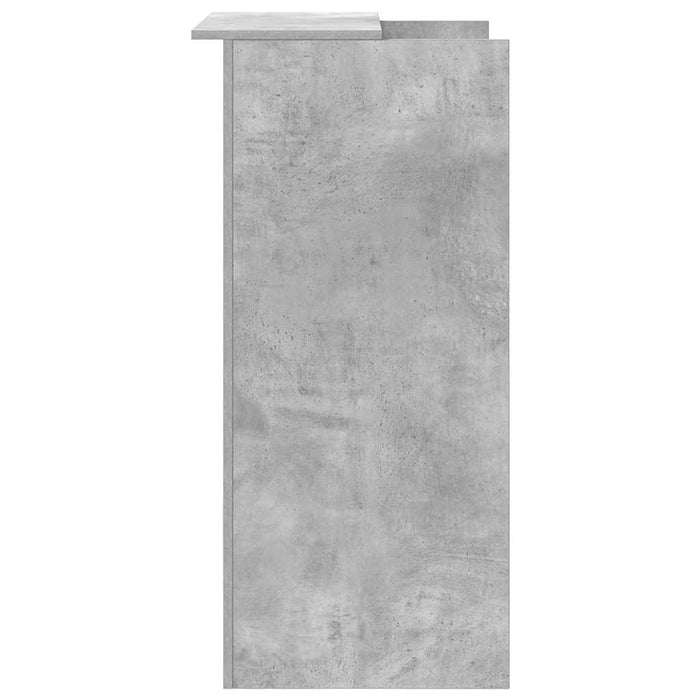 Birou de recepție Gri beton 55x50x103,5 cm Lemn prelucrat - WALTI WALTI