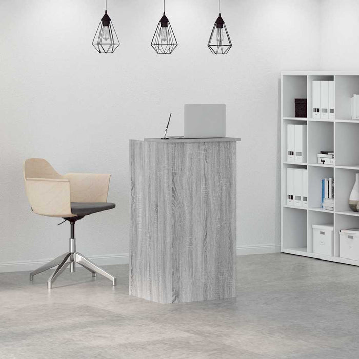 Birou de recepție Gri Sonoma 55x50x103,5 cm Lemn prelucrat - WALTI WALTI