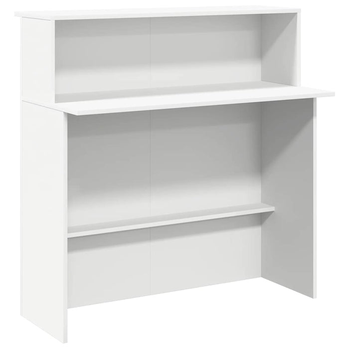 Birou de recepție alb 100x50x103,5 cm din lemn prelucrat - WALTI WALTI