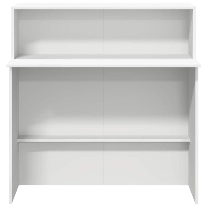 Birou de recepție alb 100x50x103,5 cm din lemn prelucrat - WALTI WALTI