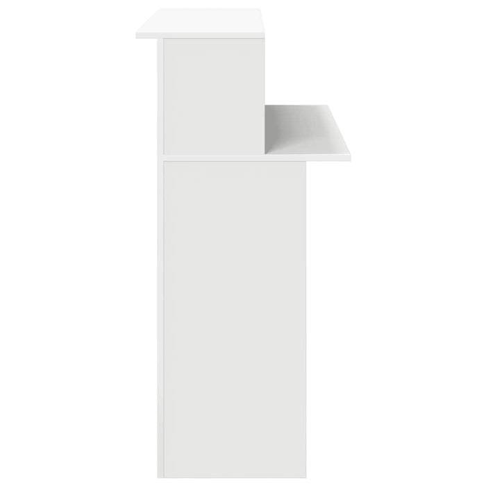 Birou de recepție alb 100x50x103,5 cm din lemn prelucrat - WALTI WALTI