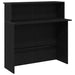 Birou de recepție negru 100x50x103,5 cm Lemn prelucrat - WALTI WALTI