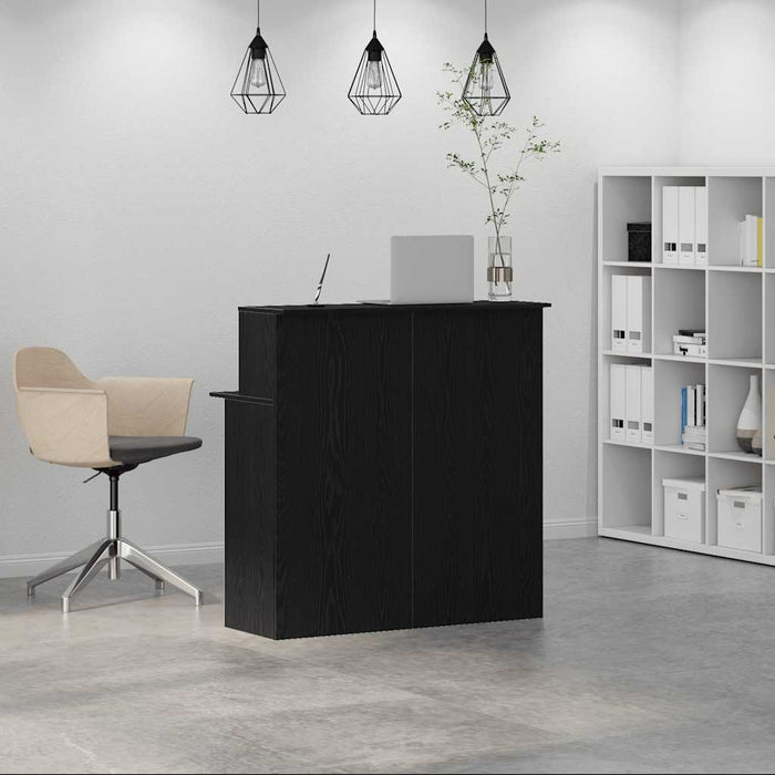 Birou de recepție negru 100x50x103,5 cm Lemn prelucrat - WALTI WALTI