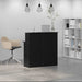 Birou de recepție negru 100x50x103,5 cm Lemn prelucrat - WALTI WALTI
