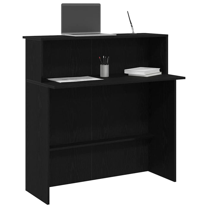 Birou de recepție negru 100x50x103,5 cm Lemn prelucrat - WALTI WALTI