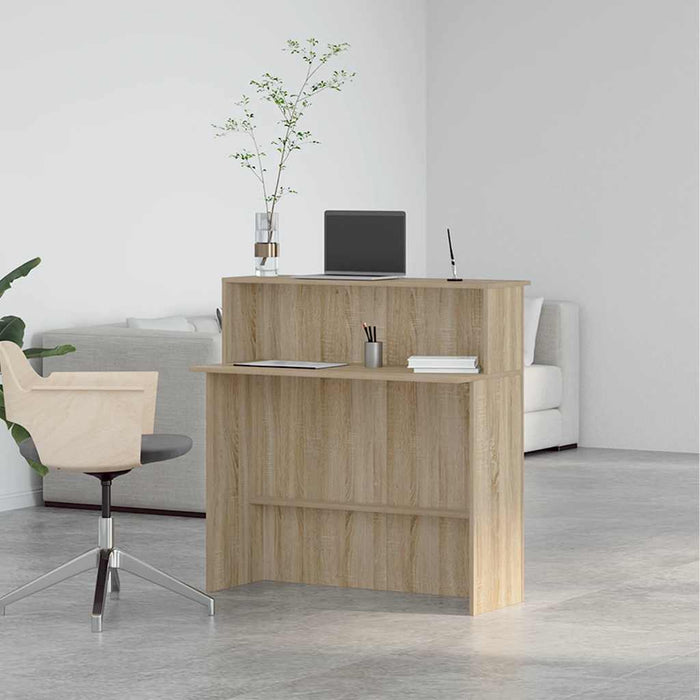 Birou de recepție Stejar Sonoma 100x50x103,5 cm Lemn prelucrat - WALTI WALTI