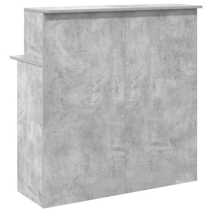 Birou de recepție Gri beton 100x50x103,5 cm Lemn prelucrat - WALTI WALTI