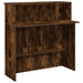 Birou de recepție stejar afumat 100x50x103,5 cm lemn prelucrat - WALTI WALTI