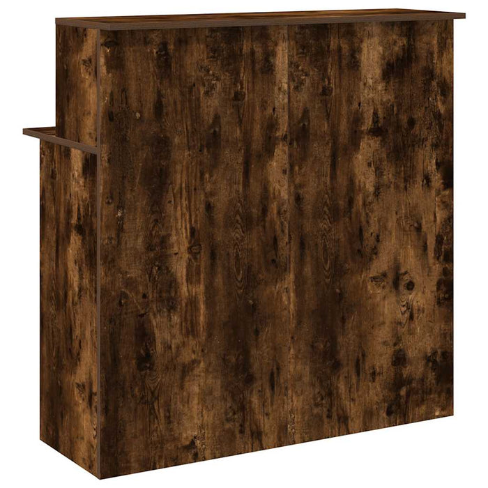 Birou de recepție stejar afumat 100x50x103,5 cm lemn prelucrat - WALTI WALTI