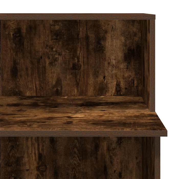 Birou de recepție stejar afumat 100x50x103,5 cm lemn prelucrat - WALTI WALTI