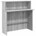 Birou de recepție Gri Sonoma 100x50x103,5 cm Lemn prelucrat - WALTI WALTI