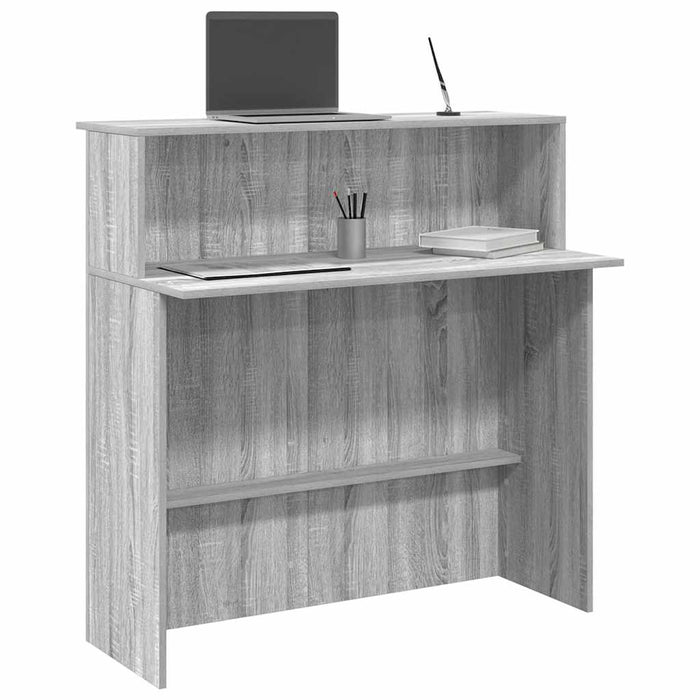 Birou de recepție Gri Sonoma 100x50x103,5 cm Lemn prelucrat - WALTI WALTI