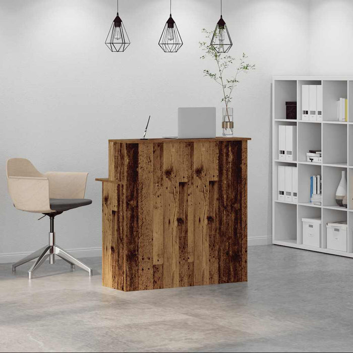 Birou de recepție Lemn vechi 100x50x103,5 cm Lemn prelucrat - WALTI WALTI