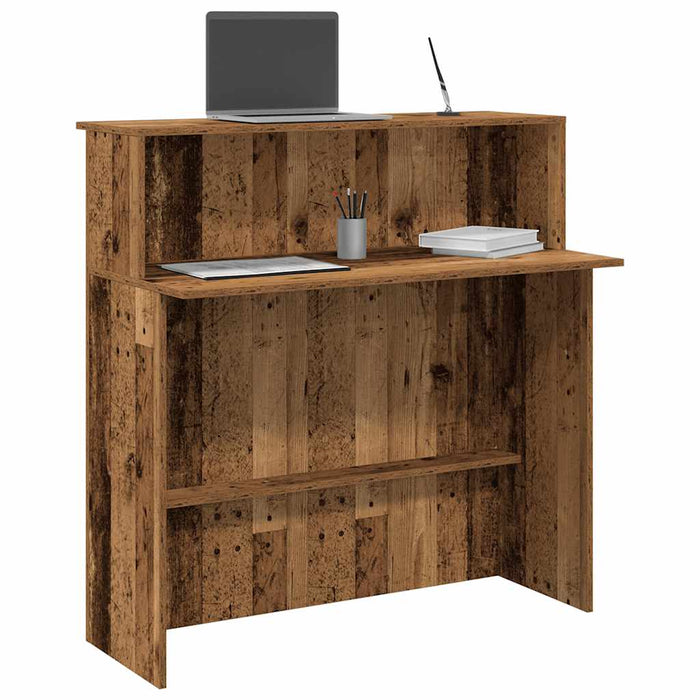 Birou de recepție Lemn vechi 100x50x103,5 cm Lemn prelucrat - WALTI WALTI