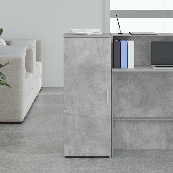 Dulap de depozitare, gri beton, 40x45x103,5 cm lemn prelucrat - WALTI WALTI