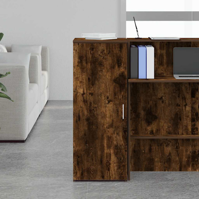 Dulap depozitare stejar fumuriu 40x45x103,5 cm lemn prelucrat - WALTI WALTI
