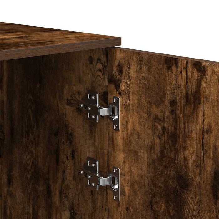 Dulap depozitare stejar fumuriu 40x45x103,5 cm lemn prelucrat - WALTI WALTI