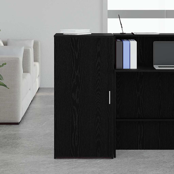 Dulap de depozitare negru 50x45x103,5 cm, lemn stratificat - WALTI WALTI