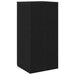 Dulap de depozitare negru 50x45x103,5 cm, lemn stratificat - WALTI WALTI