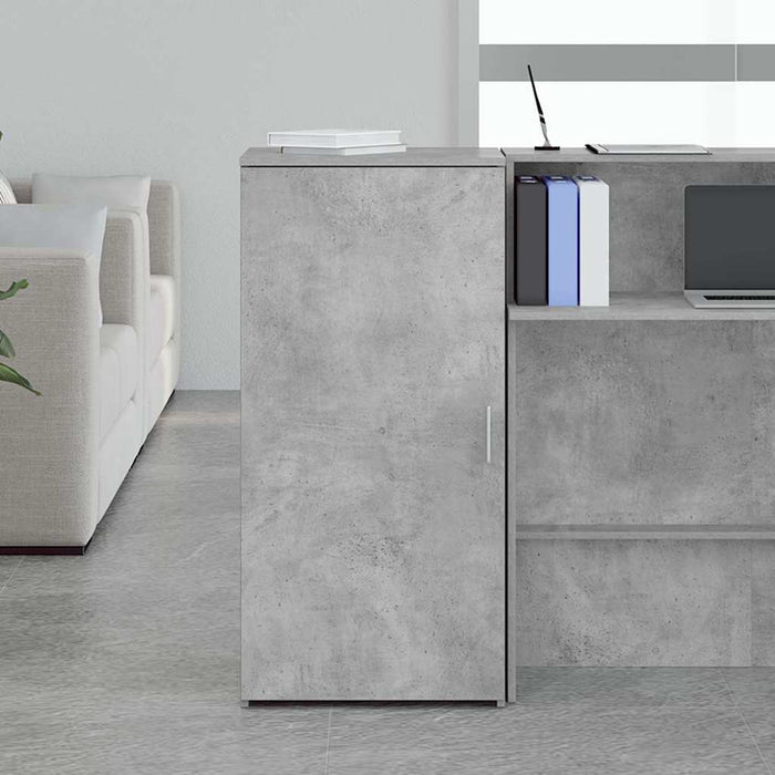 Dulap de depozitare, gri beton, 50x45x103,5 cm, lemn prelucrat - WALTI WALTI