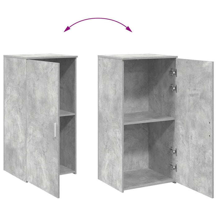 Dulap de depozitare, gri beton, 50x45x103,5 cm, lemn prelucrat - WALTI WALTI