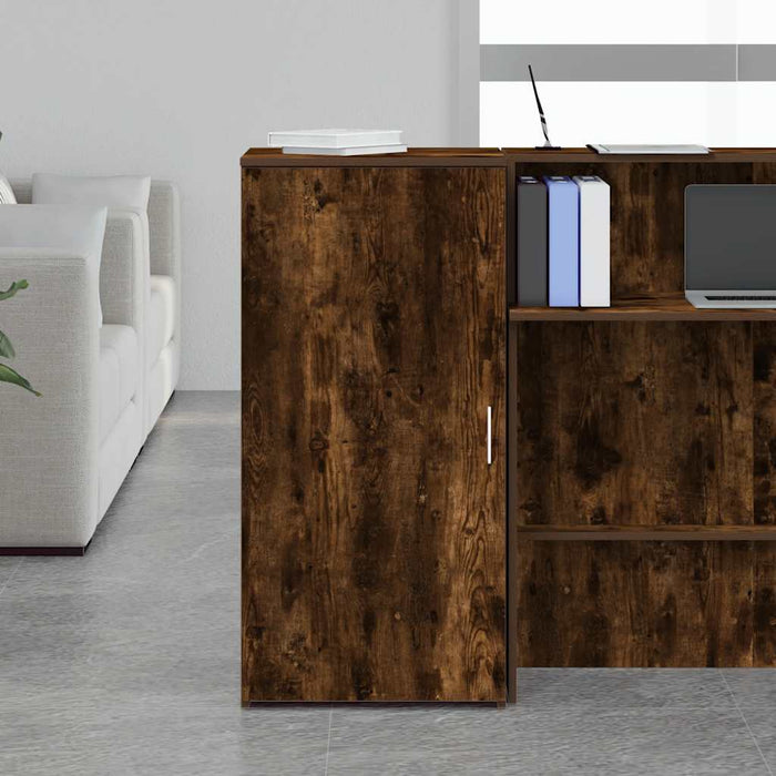 Dulap depozitare stejar fumuriu 50x45x103,5 cm lemn prelucrat - WALTI WALTI