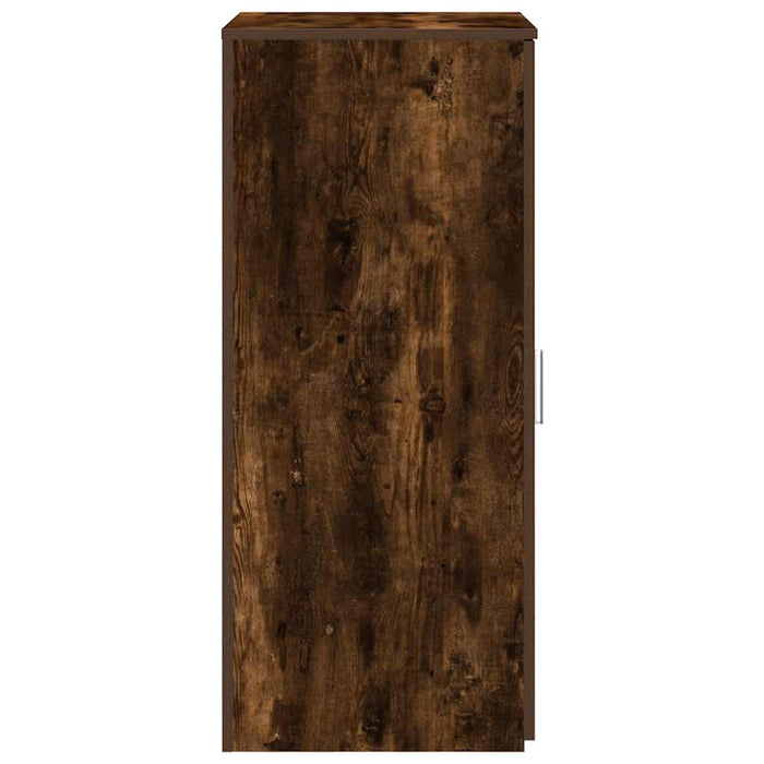 Dulap depozitare stejar fumuriu 50x45x103,5 cm lemn prelucrat - WALTI WALTI