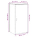 Dulap de depozitare sonoma gri 50x45x103,5 cm lemn prelucrat - WALTI WALTI