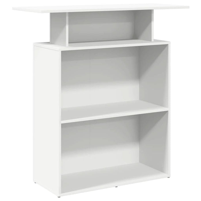 Birou de recepție alb 100x40x104 cm din lemn prelucrat - WALTI WALTI