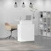 Birou de recepție alb 100x40x104 cm din lemn prelucrat - WALTI WALTI