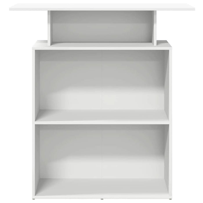 Birou de recepție alb 100x40x104 cm din lemn prelucrat - WALTI WALTI