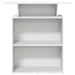 Birou de recepție alb 100x40x104 cm din lemn prelucrat - WALTI WALTI