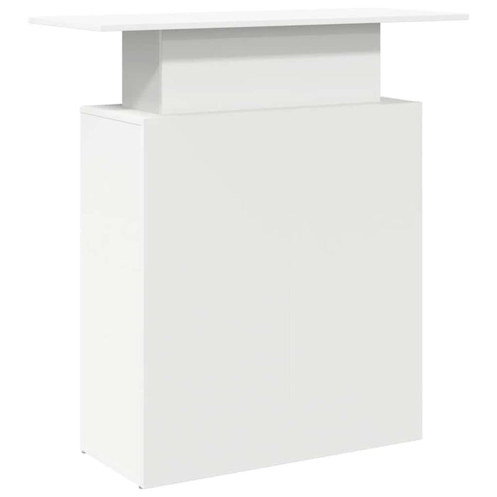 Birou de recepție alb 100x40x104 cm din lemn prelucrat - WALTI WALTI