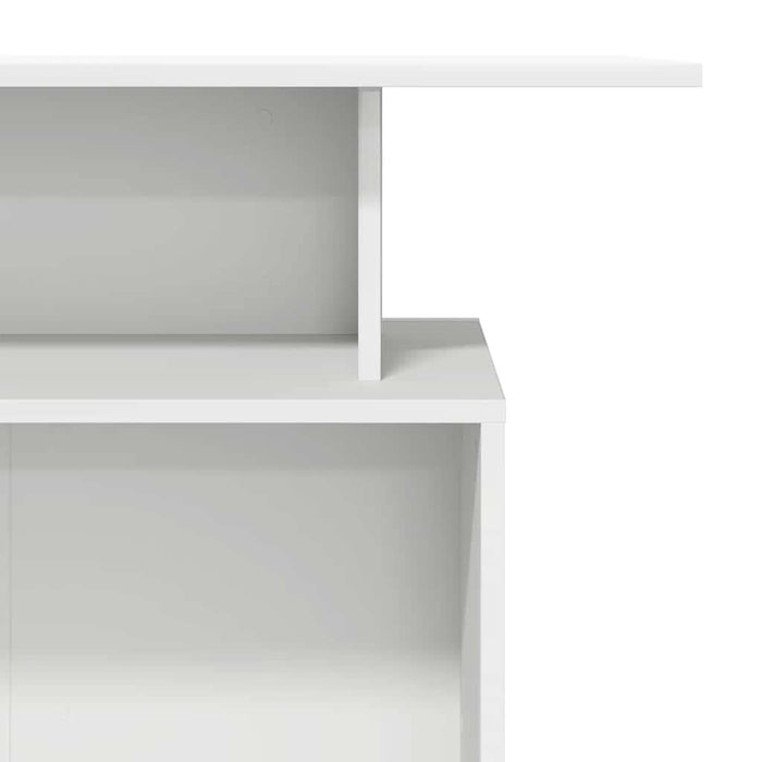 Birou de recepție alb 100x40x104 cm din lemn prelucrat - WALTI WALTI