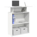 Birou de recepție alb 100x40x104 cm din lemn prelucrat - WALTI WALTI