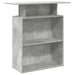 Birou de recepție Gri beton 100x40x104 cm Lemn prelucrat - WALTI WALTI
