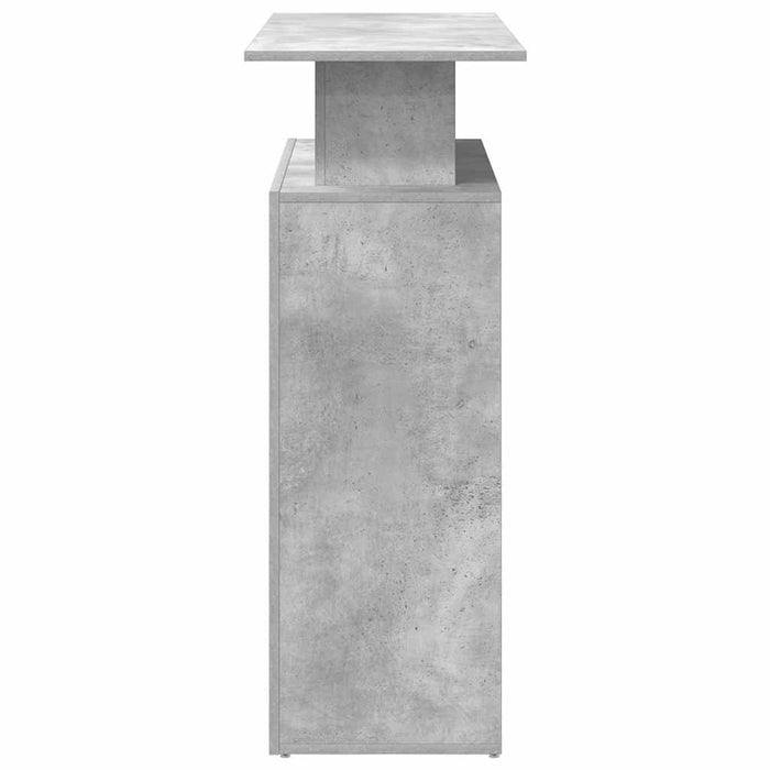 Birou de recepție Gri beton 100x40x104 cm Lemn prelucrat - WALTI WALTI