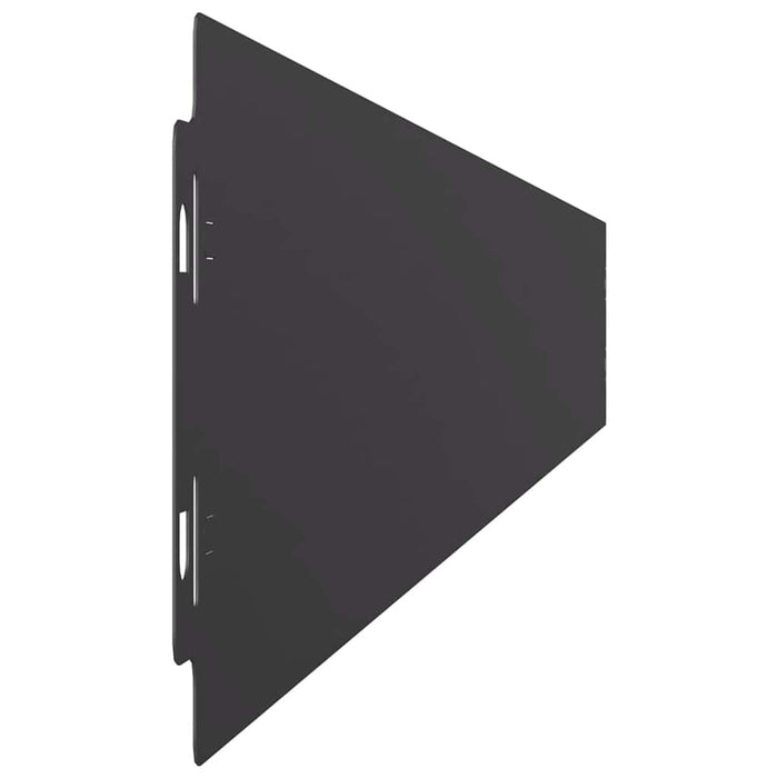 Borduri de gazon 10 buc Negru 10x103 cm Oțel laminat la rece - WALTI WALTI