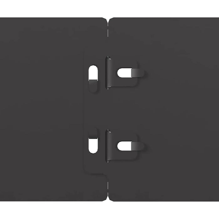 Borduri de gazon 10 buc Negru 10x103 cm Oțel laminat la rece - WALTI WALTI
