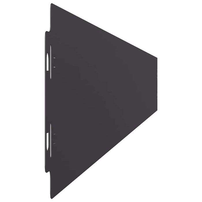 Borduri de gazon 50 buc Negru 10x103 cm Oțel laminat la rece - WALTI WALTI