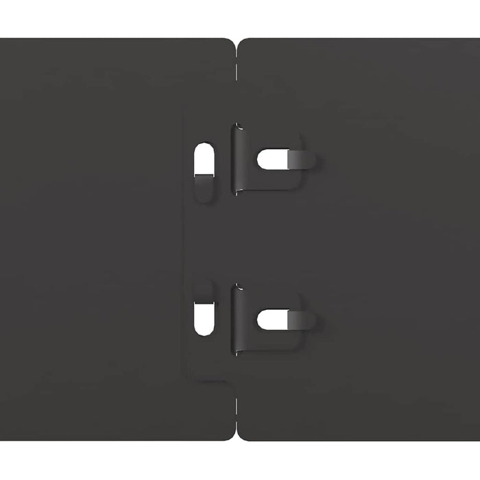 Borduri de gazon 50 buc Negru 10x103 cm Oțel laminat la rece - WALTI WALTI