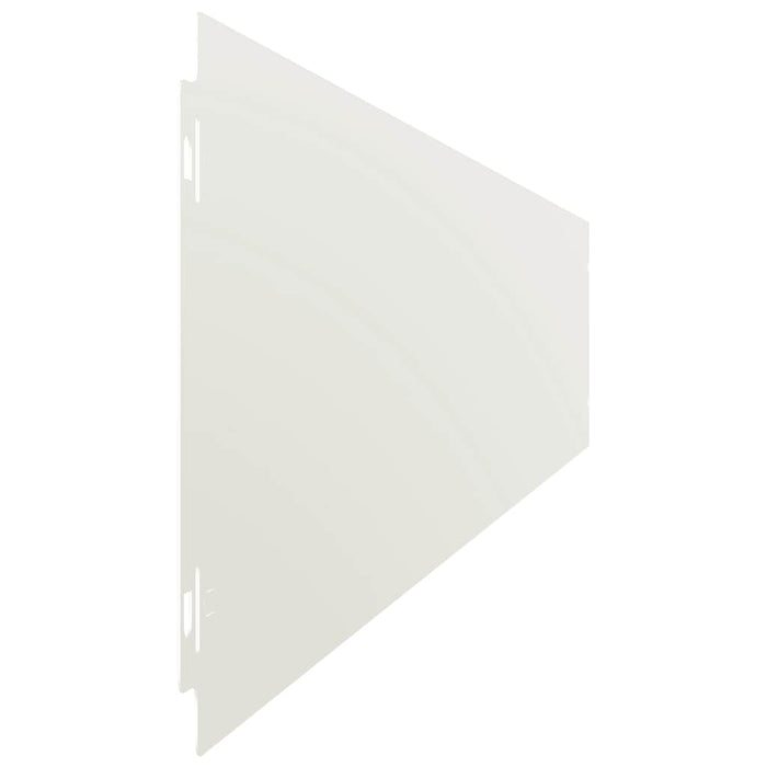 Borduri de gazon 10 buc Alb 15x103 cm Oțel laminat la rece - WALTI WALTI